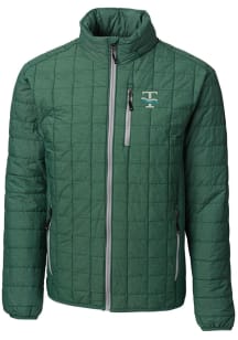 Cutter and Buck Tulane Green Wave Mens Green Rainier PrimaLoft Puffer Filled Jacket