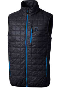 Cutter and Buck Georgetown Hoyas Mens Navy Blue Rainier PrimaLoft Puffer Sleeveless Jacket