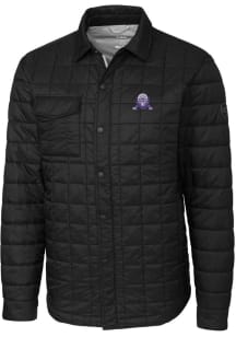 Cutter and Buck Northwestern Wildcats Mens Black Rainier PrimaLoft Quilted Outerwear Lined Jacke..