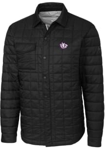 Cutter and Buck TCU Horned Frogs Mens Black Rainier PrimaLoft Quilted Outerwear Lined Jacket