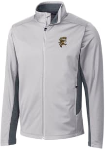 Cutter and Buck Grambling State Tigers Mens Grey Navigate Softshell Light Weight Jacket