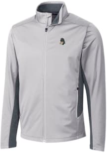Cutter and Buck Michigan State Spartans Mens Grey Navigate Softshell Light Weight Jacket