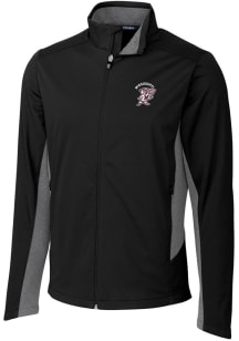 Cutter and Buck Mississippi State Bulldogs Mens Black Navigate Softshell Light Weight Jacket