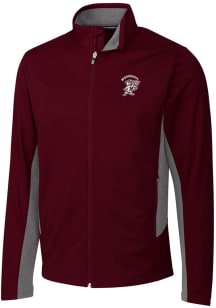Cutter and Buck Mississippi State Bulldogs Mens Red Navigate Softshell Light Weight Jacket