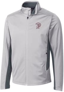 Cutter and Buck Mississippi State Bulldogs Mens Grey Navigate Softshell Light Weight Jacket