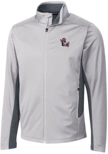 Cutter and Buck NC State Wolfpack Mens Grey Navigate Softshell Light Weight Jacket