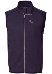 Cutter and Buck Clemson Tigers Mens Purple Mainsail Sleeveless Jacket