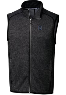 Cutter and Buck Georgetown Hoyas Mens Charcoal Mainsail Sleeveless Jacket