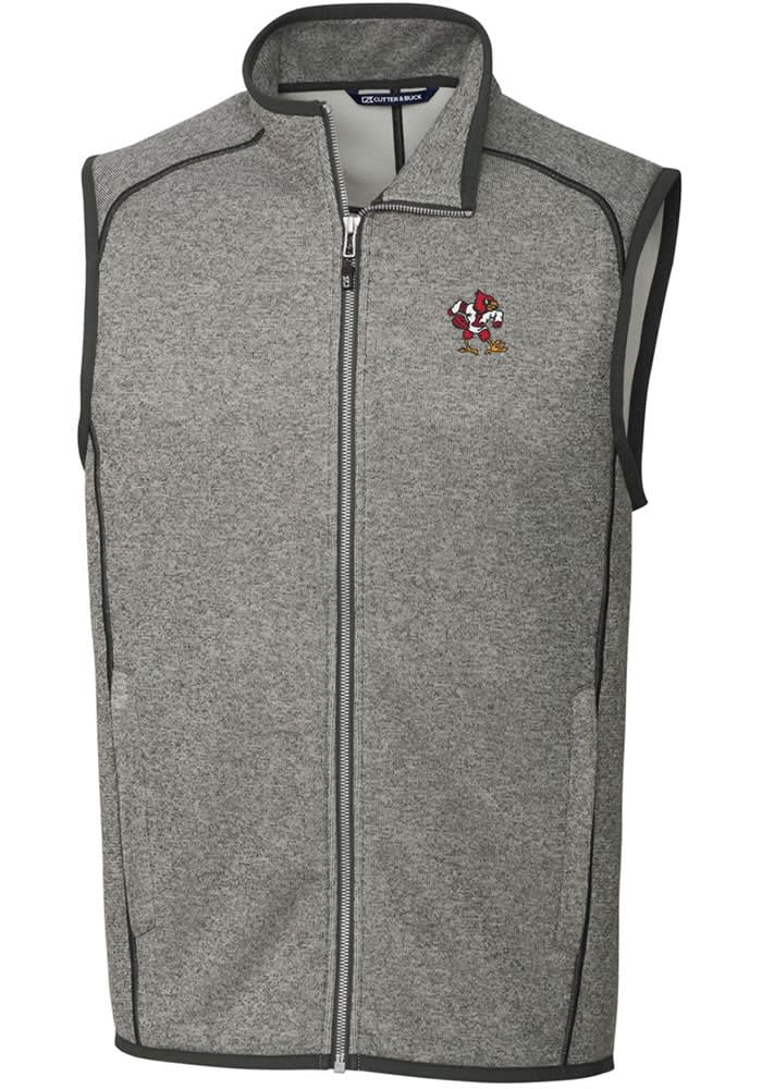 Louisville Cardinals College Vault Cutter & Buck Mainsail Full Zip Hooded  Mens Jacket - Cutter & Buck