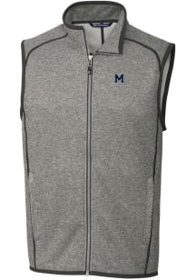 Cutter and Buck Michigan Wolverines Mens Grey Mainsail Sleeveless Jacket