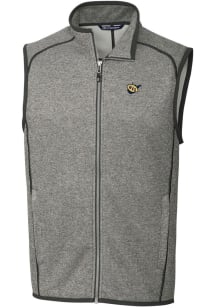 Cutter and Buck West Virginia Mountaineers Mens Grey Mainsail Sleeveless Jacket