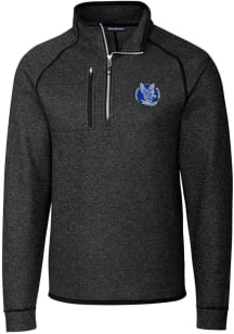 Cutter and Buck Air Force Falcons Mens Charcoal Mainsail Long Sleeve 1/4 Zip Pullover