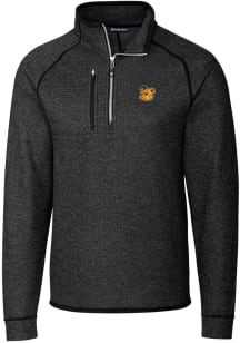 Cutter and Buck Baylor Bears Mens Charcoal Mainsail Long Sleeve 1/4 Zip Pullover