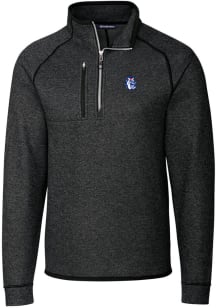 Cutter and Buck Fresno State Bulldogs Mens Charcoal Mainsail Long Sleeve 1/4 Zip Pullover