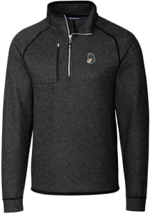 Cutter and Buck Michigan State Spartans Mens Grey Vault Mainsail Long Sleeve 1/4 Zip Pullover