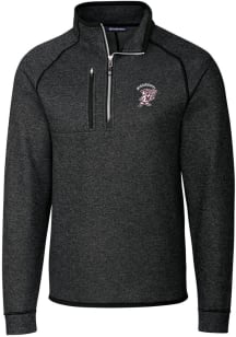 Cutter and Buck Mississippi State Bulldogs Mens Charcoal Mainsail Long Sleeve 1/4 Zip Pullover