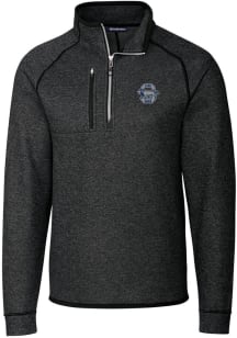 Cutter and Buck Penn State Nittany Lions Mens Grey Vault Mainsail Long Sleeve 1/4 Zip Pullover