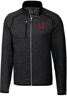 Cutter and Buck Utah Utes Mens Charcoal Mainsail Medium Weight Jacket