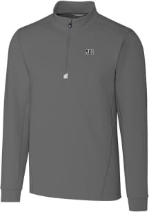 Cutter and Buck Jackson State Tigers Mens Grey Traverse Stretch Big and Tall 1/4 Zip Pullover
