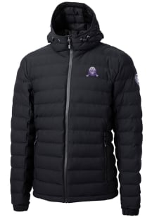 Mens Northwestern Wildcats Black Cutter and Buck Vault Mission Ridge Repreve Filled Jacket