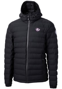 Cutter and Buck TCU Horned Frogs Mens Black Mission Ridge Repreve Puffer Filled Jacket