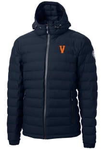 Cutter and Buck Virginia Cavaliers Mens Navy Blue Vault Mission Ridge Repreve Filled Jacket