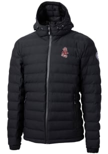 Cutter and Buck Washington State Cougars Mens Black Mission Ridge Repreve Puffer Filled Jacket