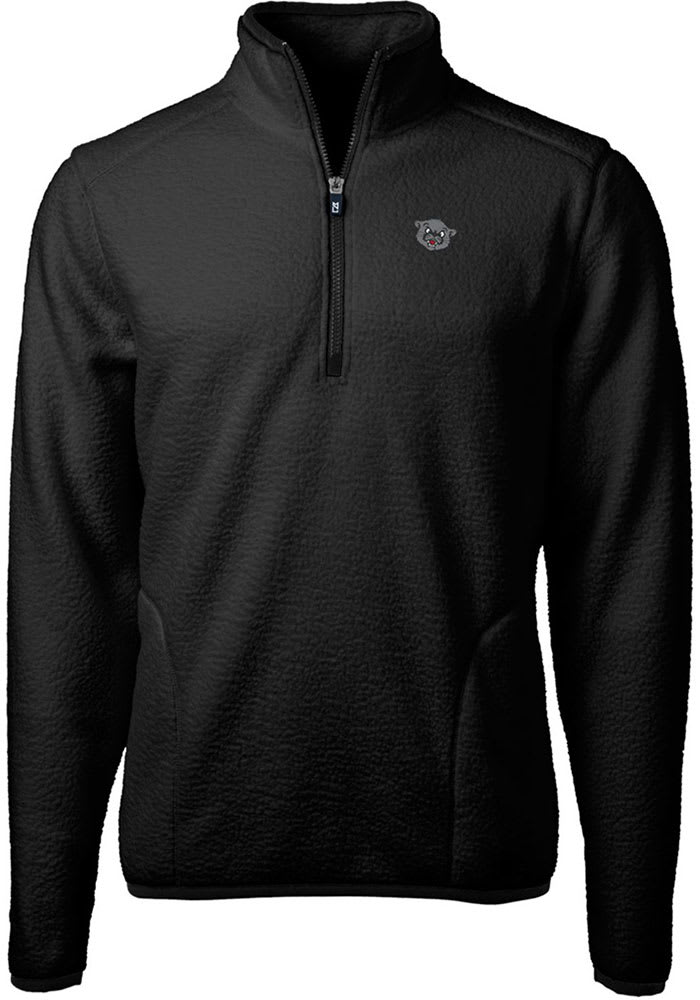 Cutter and Buck Cincinnati Bearcats Mens Black Cascade Eco Sherpa Fleece Long Sleeve 1/4 Zip Pul..