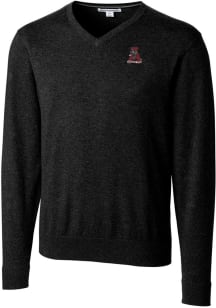 Cutter and Buck Alabama Crimson Tide Mens Black Lakemont Long Sleeve Sweater