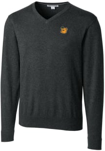 Cutter and Buck Baylor Bears Mens Grey Vault Lakemont Long Sleeve Sweater
