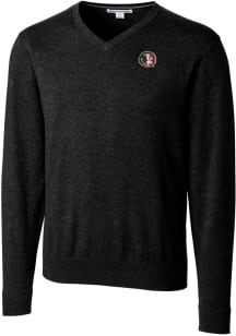 Cutter and Buck Florida State Seminoles Mens Black Lakemont Long Sleeve Sweater