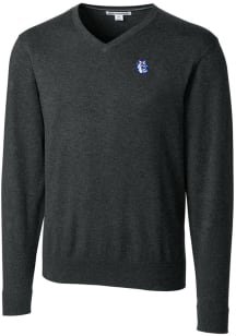 Cutter and Buck Fresno State Bulldogs Mens Charcoal Lakemont Long Sleeve Sweater