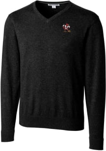 Cutter and Buck Louisville Cardinals Mens Black Lakemont Long Sleeve Sweater