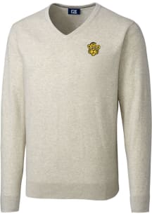 Cutter and Buck Missouri Tigers Mens Oatmeal Lakemont Long Sleeve Sweater