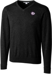 Cutter and Buck TCU Horned Frogs Mens Black Lakemont Long Sleeve Sweater