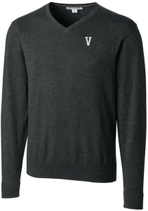 Cutter and Buck Villanova Wildcats Mens Grey Vault Lakemont Long Sleeve Sweater