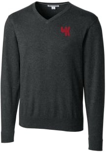 Cutter and Buck Western Kentucky Hilltoppers Mens Charcoal Lakemont Long Sleeve Sweater