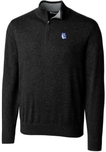 Cutter and Buck Fresno State Bulldogs Mens Black Lakemont Long Sleeve 1/4 Zip Pullover