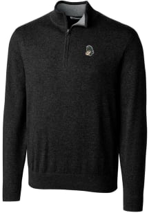Cutter and Buck Michigan State Spartans Mens Black Lakemont Long Sleeve 1/4 Zip Pullover