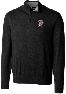 Cutter and Buck Mississippi State Bulldogs Mens Black Vault Lakemont Long Sleeve 1/4 Zip Pullove..