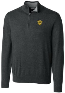 Cutter and Buck Missouri Tigers Mens Charcoal Lakemont Long Sleeve 1/4 Zip Pullover