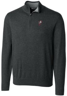 Cutter and Buck Ohio State Buckeyes Mens Charcoal Lakemont Long Sleeve 1/4 Zip Pullover