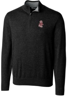 Cutter and Buck Washington State Cougars Mens Black Lakemont Long Sleeve 1/4 Zip Pullover