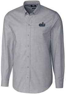 Cutter and Buck Old Dominion Monarchs Mens Charcoal Stretch Oxford Long Sleeve Dress Shirt