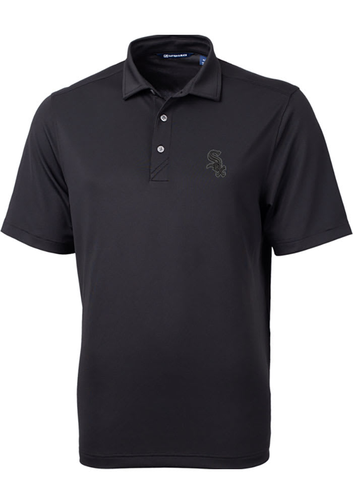 Cutter and Buck Chicago White Sox Mens Black Virtue Short Sleeve Polo