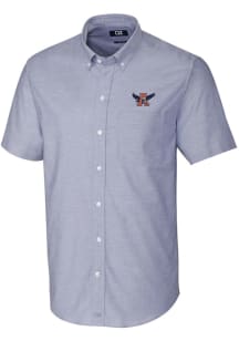 Cutter and Buck Auburn Tigers Mens Light Blue Oxford Short Sleeve Dress Shirt