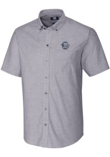Cutter and Buck Penn State Nittany Lions Mens Charcoal Oxford Short Sleeve Dress Shirt