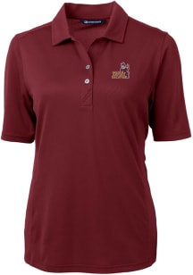 Cutter and Buck Arizona State Sun Devils Womens Red Virtue Eco Pique Short Sleeve Polo Shirt