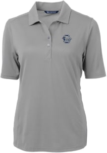 Cutter and Buck Penn State Nittany Lions Womens Grey Virtue Eco Pique Short Sleeve Polo Shirt