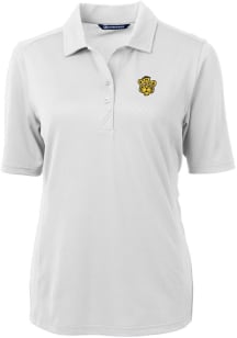 Cutter and Buck Missouri Tigers Womens White Virtue Eco Pique Short Sleeve Polo Shirt